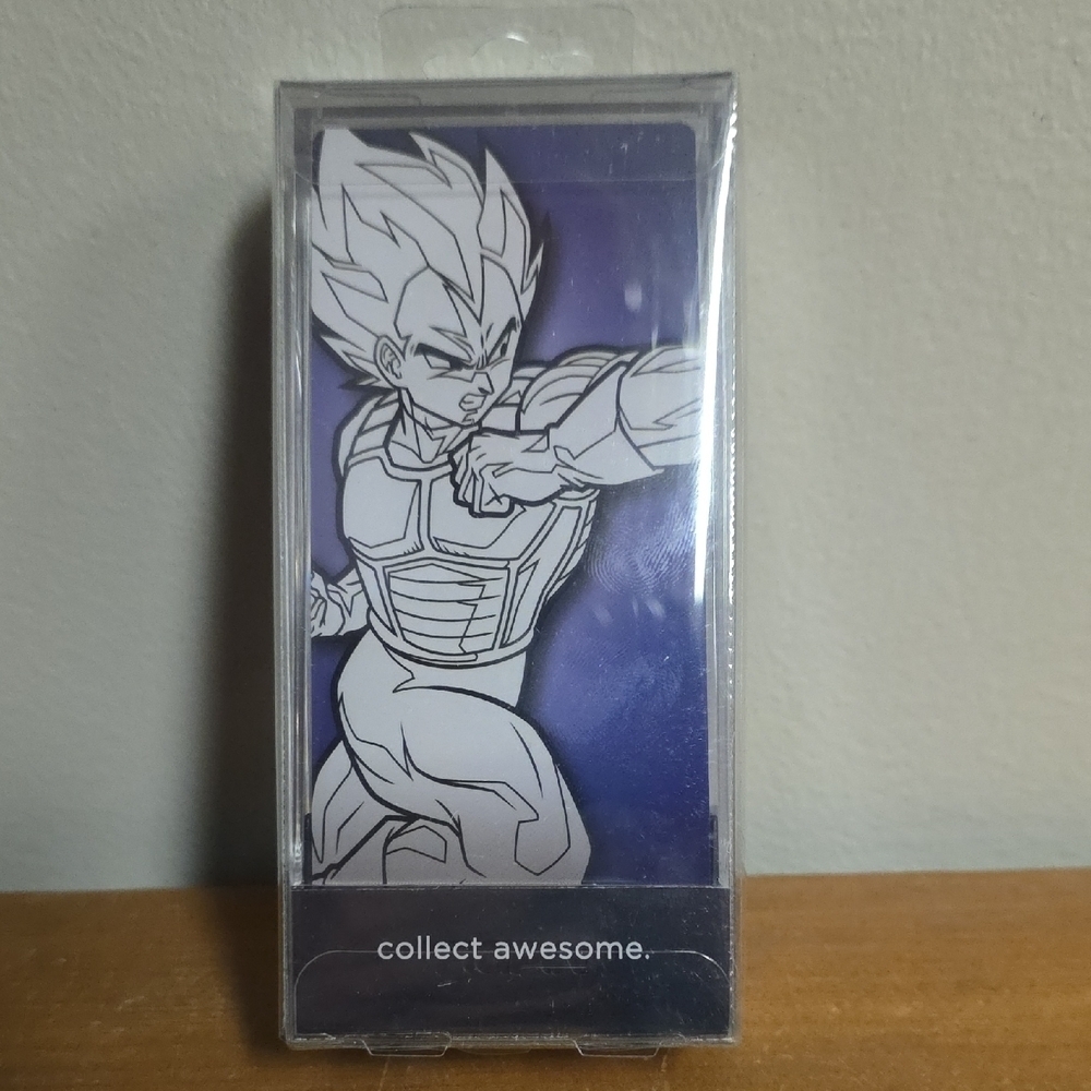 FiGPiN Dragon Ball Super Vegeta Action Figure Pin - Black and White - Picture 2 of 2